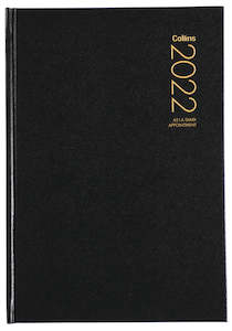 COLLINS DIARY A51A BLACK APPOINTMENT EVEN YEAR