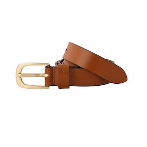 Belt Genuine Leather: Genuine Leather Belt - Women's Classic Tan - 2300TN