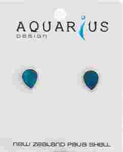 Paua - Teardrop Studs