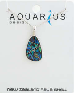 Paua - Teardrop Pendant
