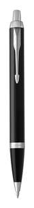 Personalised Pens: Personalised Parker IM Black Chrome Trim Ballpoint Pen