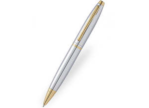 Personalised Cross Calais Chrome & Gold Pen