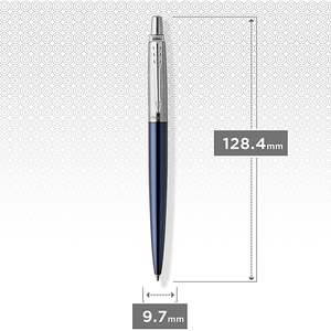 Personalised Pens: Personalised Parker Jotter Royal Blue Chrome Colour Trim Ballpoint Pen