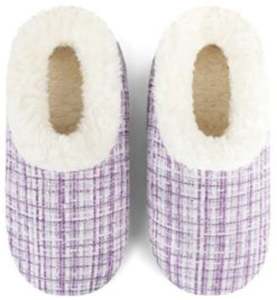 Foot Covering: Slumbies - Women's Medium Sparkle Tweed Purple Foot Covering