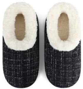Slumbies - Women's Medium Sparkle Tweed Black Foot Covering