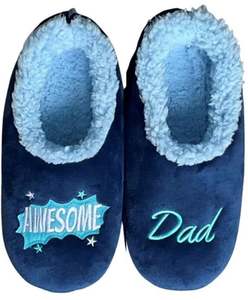 Slumbies - Men's Medium Simply Pairables Awesome Dad Foot Covering