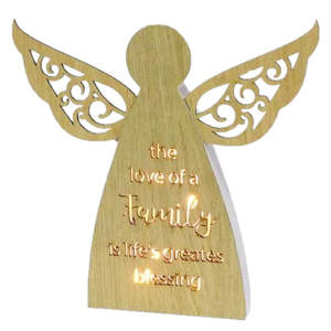 Specials: Starlight Angel Plaque LED - FAMILY