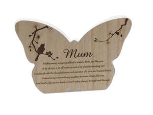 Specials: Butterfly Sentiment Plaque - MUM