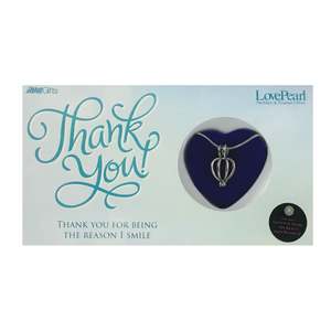 Specials: THANK YOU - LOVE PEARL NECKLACE & PENDANT GIFTSET