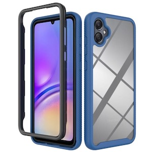 Samsung Galaxy A05 2PC Surround Protective Cover, Transparent Back Panel