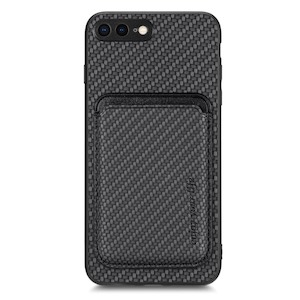 Cover: Apple iPhone 7 Plus / 8 Plus Carbon Magsafe Cover with Removable Card Wallet