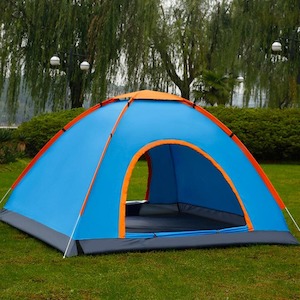Camping And Outdoors: 2 Person Quickpop Pop Up Tent, Double door, Ventilated Skylight, Double Zipper
