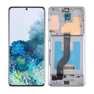 Spare Parts: Samsung OLED 6.67in LCD Screen - Fits Galaxy S20+ 4G/5G With Frame - PART ONLY