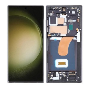 Spare Parts: ORIGINAL Samsung Galaxy S23 Ultra LCD Screen with Frame - PARTS ONLY