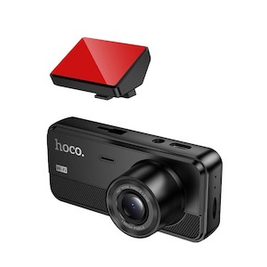 Automotive: Hoco DV15 3-Channel Dash Cam – Front, Interior & Rear Recording, 2in Display