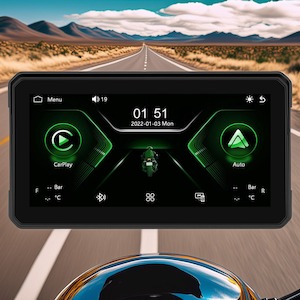 6-Inch Motorcycle Wireless CarPlay & Android Auto Display Screen Navigator