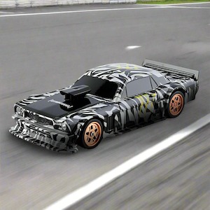 4301G 1:43 Scale RC 4WD Gyro Assist Drift Car, LED Lights, Drift and Race Tyres