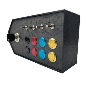 RC05 Button Box, 8x Buttons, 4 Switches, Realistic Key Switch