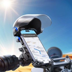 Joyroom ZS526 Motorcycle/Bike Phone Mount with Sun Shade and Tinted Screen Cover