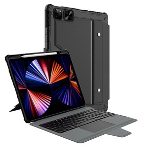 Tablet Protection: Apple iPad Pro 12.9 / Air 13 Nillkin Bluetooth Detachable Keyboard, Touchpad, Protective Cover, Camera Cover, Pen Slot