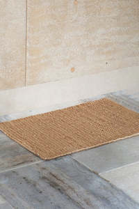 Entrance Mats: Pony Braid Entrance Mat Natural