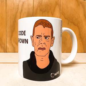 Political: Chris Hipkins code brown mug