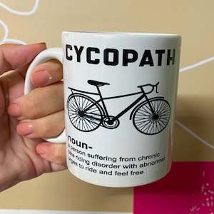 Political: Cycopath bike mug
