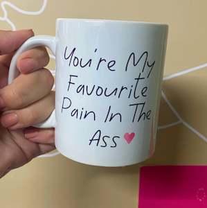 Mum Dad Mugs: Fav pain mug