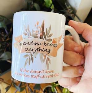Grandparent Mugs: Grandparent Knows best mug
