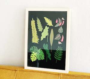 Shades of green print