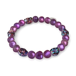 Violet Shadows | .925 Sterling Silver | Purple Freshwater Pearl x Firefly Glass &hellip;