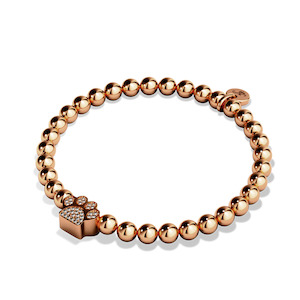 Nogu Birthday Deals: Paw | 18k Rose Gold | Crystal Pup Print