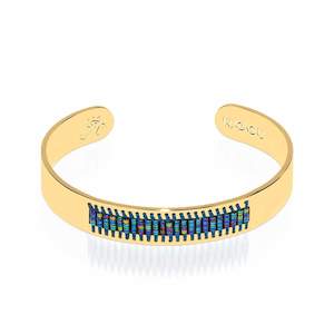 Desert Collection: Manhattan Beach | 18k Gold | Boho Bangle