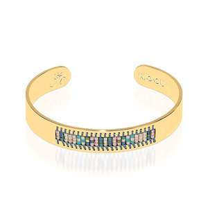 Desert Collection: Newport Beach | 18k Gold | Boho Bangle