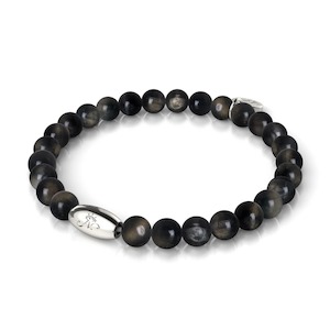 AAA Obsidian | .925 Sterling Silver | Gemstone Bracelet