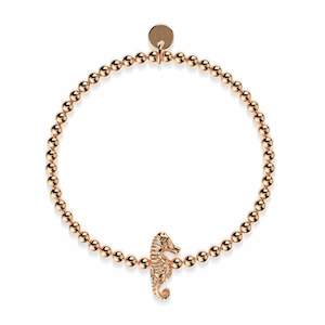 Reef | 18k Rose Gold | Seahorse Charm Bracelet