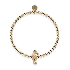 Animal Instinct: Reef | 18k Gold | Seahorse Charm Bracelet
