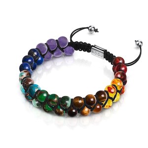 Natural Stones: Rainbow Chakra | 7 Gemstone Bracelet