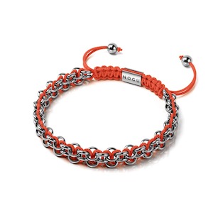 Nogu X Shopify X Augmented Reality: Flamingo Links | Mini Kismet Bracelet | Pink x Silver