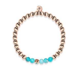 Warehouse Sale: Awe | 18k Rose Gold | Ocean Emperor Gemstone | Expression Bracelet