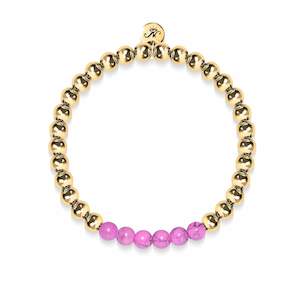 Warehouse Sale: Blissful | 18k Gold | Purple Turquoise | Gemstone Expression Bracelet