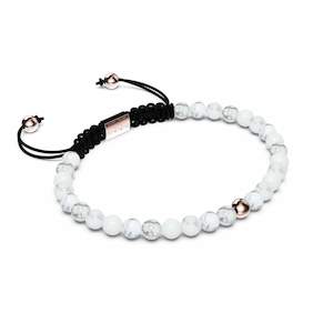Down To Earth: Howlite | Rose Gold Vermeil | Focus Gemstone Macrame Bracelet