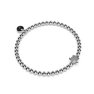 Tortuga | .925 Sterling Silver | CZ Diamond Sea Turtle Bracelet
