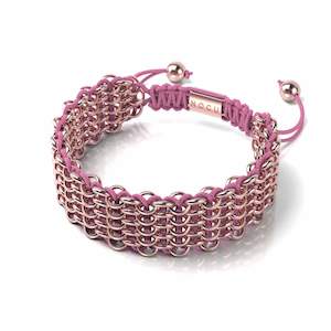 Hope Collection: Monarch Butterfly Links | Deluxe Kismet Bracelet | Pink x Rose Gold