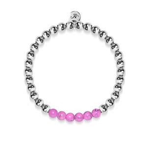 Hope Collection: Blissful | Silver | Purple Turquoise | Gemstone Expression Bracelet