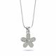 Flower Power | .925 Sterling Silver | Crystal Infinity Clasp Necklace
