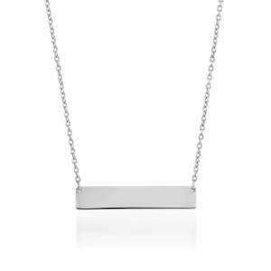 Minimalist Necklaces: Minimalist Bar | Silver | Gilded Necklace