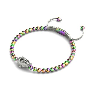 Unicorn Silver 1: Gilded Buddha | Unicorn Silver x White | Charmballa Bracelet