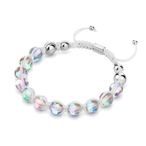 Pre Holiday Sale: Neon White | Rainbow Supernova | Silver | Galaxy Glass Charmballa Bracelet
