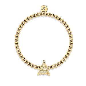 Nature Charms: Evergreen | 18k Gold | Crystal Holiday Tree